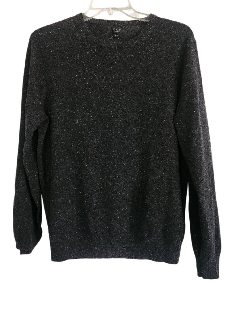 J. Crew 100% Cashmere Charcoal Crewneck Sweater Sz Large Nwt